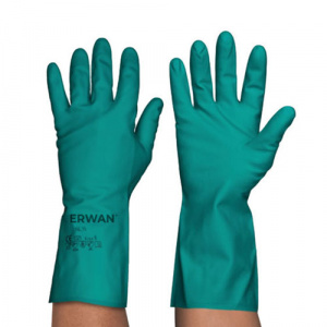 ERWAN™ Solvent Resistance Gloves Super Nitrile Gloves, Green, ESN1